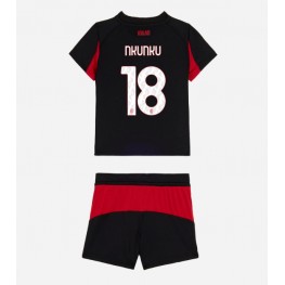 AC Milan Christopher Nkunku #18 Thuis tenue Kids 2025-26 Korte Mouw (+ Korte broeken)